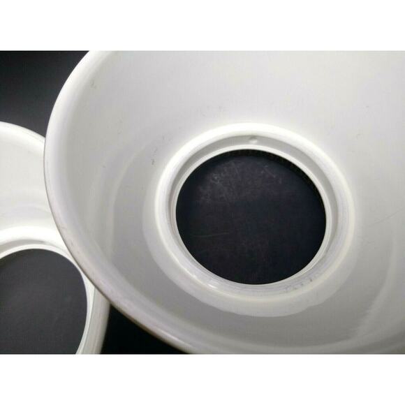 Vintage White And Gold Small Tole Lamp Shades Set Of 4 - Picture 5 of 7